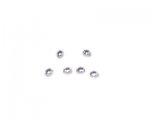 4 x 3mm Silver Tiny Spacer Metal Bead, approx. 16 beads 4 x 3mm Silver Tiny Spacer Metal Bead, approx. 16 beads