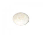 24mm Round White Dyed Turquoise Bead, 2 beads 24mm Round White Dyed Turquoise Bead, 2 beads
