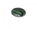 28mm Dark Green Handmade Glass Lampwork Bead 28mm Dark Green Handmade Glass Lampwork Bead