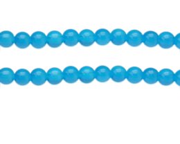 (image for) 8mm Deep Turquoise Jade-Style Glass Bead, approx. 54 beads