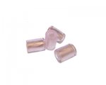 16 x 10mm Pink Foil Lampwork Column Glass Bead, 4 beads 16 x 10mm Pink Foil Lampwork Column Glass Bead, 4 beads