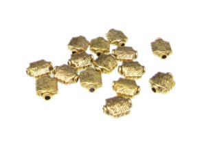 (image for) 10 x 8mm Metal Gold Spacer Bead, approx. 15 beads
