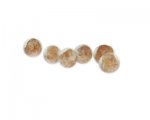 10mm White Foil Lampwork Glass Bead, 6 beads 10mm White Foil Lampwork Glass Bead, 6 beads