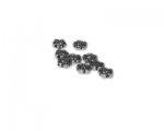 6mm Silver Flower Metal Spacer Bead, 10 beads 6mm Silver Flower Metal Spacer Bead, 10 beads