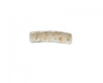 10 x 32mm White/Gold Foil Lampwork Tube Glass Bead 10 x 32mm White/Gold Foil Lampwork Tube Glass Bead