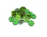 Approx. 1.5 - 2oz. Green Heart Glass Bead Mix Approx. 1.5 - 2oz. Green Heart Glass Bead Mix