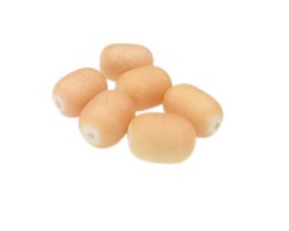 (image for) 16 x 12mm Apricot Druzy-Style Glass Oval Bead, 6 beads