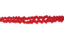 (image for) 4mm Red Drop Glass Bead, 16" string