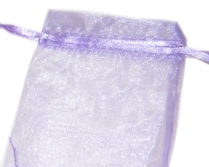 (image for) 3.5 x 4.75" Purple Organza Gift Bag - 3 bags