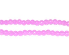 (image for) 4mm Violet Jade-Style Glass Bead, approx. 100 beads