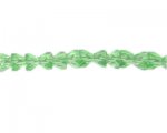 10 x 6mm Pale Green Faceted Triangle Glass Bead, 14" string 10 x 6mm Pale Green Faceted Triangle Glass Bead, 14" string