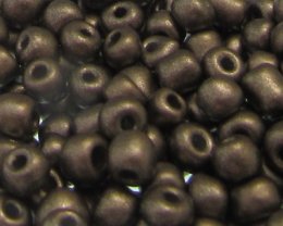 (image for) 6/0 Antique Silver Metallic Glass Seed Bead, 1oz. Bag
