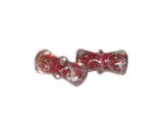 26 x 14mm Red Column Handmade Lampwork Glass Beads, 2 beads 26 x 14mm Red Column Handmade Lampwork Glass Beads, 2 beads