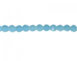 8mm Pale Turquoise Faceted Round Semi-Opaque Glass Bead, 12" str 8mm Pale Turquoise Faceted Round Semi-Opaque Glass Bead, 12" str