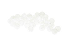 (image for) Approx. 1oz. x 6mm White Druzy-Style Glass Bead