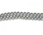 6mm Silver Green Glass Pearl Bead, approx. 78 beads 6mm Silver Green Glass Pearl Bead, approx. 78 beads
