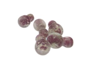 (image for) 22 x 14mm Plum Bowling Pin Lampwork Glass Bead, 5 beads