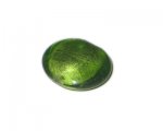 28mm Apple Green Inside-Foil Handmade Lampwork Glass Bead 28mm Apple Green Inside-Foil Handmade Lampwork Glass Bead