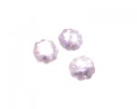 10mm Pink Faceted Crystal Flower Glass Bead, 6 beads 10mm Pink Faceted Crystal Flower Glass Bead, 6 beads