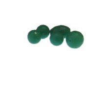 (image for) 10 - 14mm Green Faceted Gemstone Bead, 5 beads