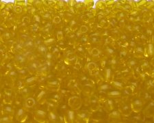 (image for) 11/0 Yellow Transparent Glass Seed Bead, 1oz. Bag