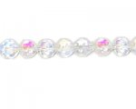 12mm Crystal AB Finish Faceted Glass Bead, 14" string 12mm Crystal AB Finish Faceted Glass Bead, 14" string