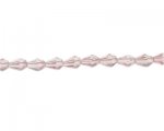 8 x 6mm Pale Plum Faceted Drop Glass Bead, 13" string 8 x 6mm Pale Plum Faceted Drop Glass Bead, 13" string