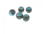 14mm Turquoise Pattern Lampwork Glass Bead, 5 beads 14mm Turquoise Pattern Lampwork Glass Bead, 5 beads