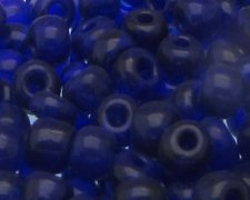 (image for) 6/0 Navy Transparent Glass Seed Bead, 1oz. Bag