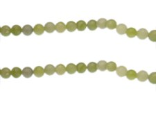 (image for) 6mm Pale Green Gemstone Bead, approx. 30 beads