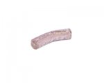36 x 10mm Pink Foil Lampwork Curved Tube Glass Bead 36 x 10mm Pink Foil Lampwork Curved Tube Glass Bead