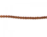 5mm Golden Brown Faceted Glass Bead, 14" string 5mm Golden Brown Faceted Glass Bead, 14" string
