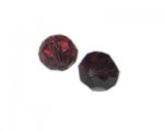 16 - 18mm Plum Hues Faceted Glass Bead, 4 beads 16 - 18mm Plum Hues Faceted Glass Bead, 4 beads