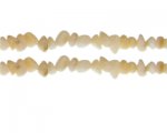 8 - 10mm Cream Dyed Shell Gemstone Chips, 10.5" string 8 - 10mm Cream Dyed Shell Gemstone Chips, 10.5" string