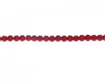 6mm Red Opaque Faceted Glass Bead, 14" string 6mm Red Opaque Faceted Glass Bead, 14" string