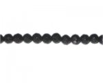 8mm Black Faceted Round Glass Bead, 12" string 8mm Black Faceted Round Glass Bead, 12" string