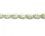 12 x 10mm Pale Gold Faceted Oval Glass Bead, 14" string 12 x 10mm Pale Gold Faceted Oval Glass Bead, 14" string