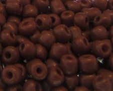 (image for) 6/0 Rich Brown Opaque Glass Seed Bead, 1oz. Bag