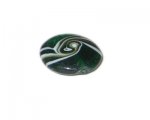 28mm Dark Green Handmade Glass Lampwork Bead 28mm Dark Green Handmade Glass Lampwork Bead