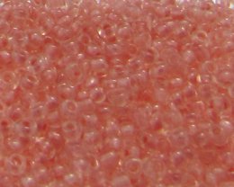 (image for) 11/0 Salmon Transparent Glass Seed Bead, 1oz. Bag