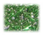 7 x 2mm Grass Green Bugle Bead, 1 oz. bag 7 x 2mm Grass Green Bugle Bead, 1 oz. bag
