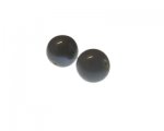 18mm Silver Opaque Lampwork Glass Bead, 2 beads 18mm Silver Opaque Lampwork Glass Bead, 2 beads