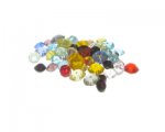 Approx. 1.5oz. Color Faceted Glass Disc Beads Approx. 1.5oz. Color Faceted Glass Disc Beads