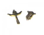 34 x 24mm Gold Metal Cross + Rosary Component Set 34 x 24mm Gold Metal Cross + Rosary Component Set