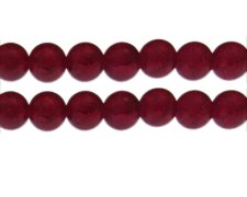 (image for) 12mm Pomegranate Crackle Frosted Glass Bead, approx. 14 beads