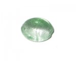 30mm Soft Green Foil Pillow Handmade Lampwork Glass Bead 30mm Soft Green Foil Pillow Handmade Lampwork Glass Bead