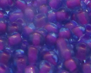 (image for) 6/0 Purple/Blue Duo Inside-Color Glass Seed Bead, 1oz. Bag