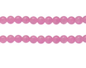 (image for) 8mm Pink Gemstone-Style Glass Bead, approx. 35 beads