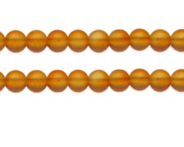 (image for) 10mm Orange Semi-Matte Glass Bead, approx. 17 beads