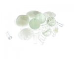 Approx. 1.5 - 2oz. White Crystal Glass Bead Mix Approx. 1.5 - 2oz. White Crystal Glass Bead Mix